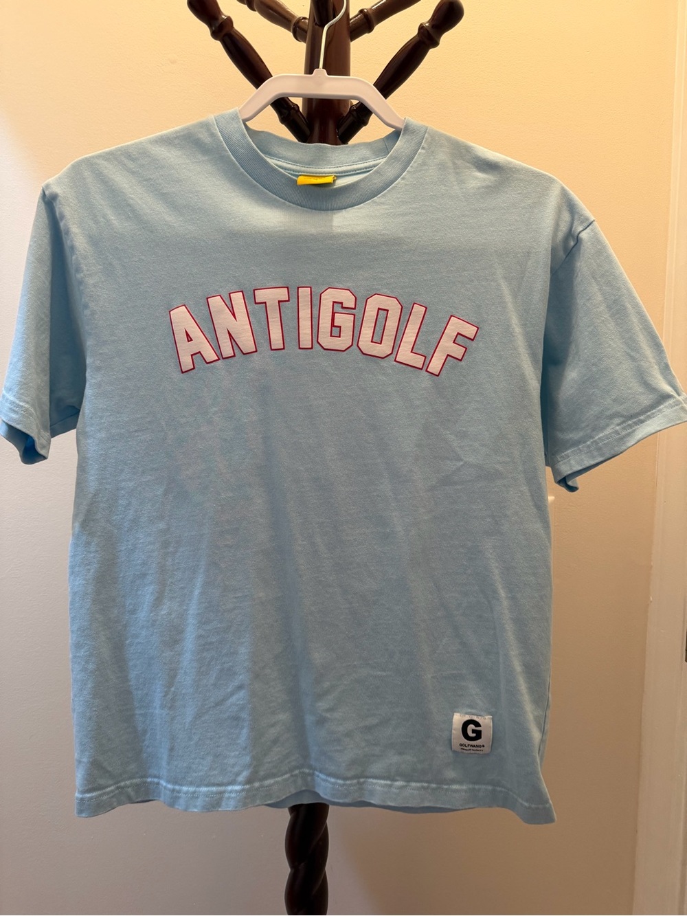 Golf Wang Antigolf Light Blue Logo Tee unisex